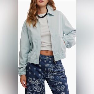 Birdie Track Jacket NWOT pearl blue